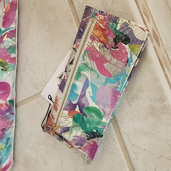 🩷💜 BRAHMIN DAYLILY MEDIUM ASHER HANDBAG & ADY WALLET 💜🩷 - Picture 8 of 15